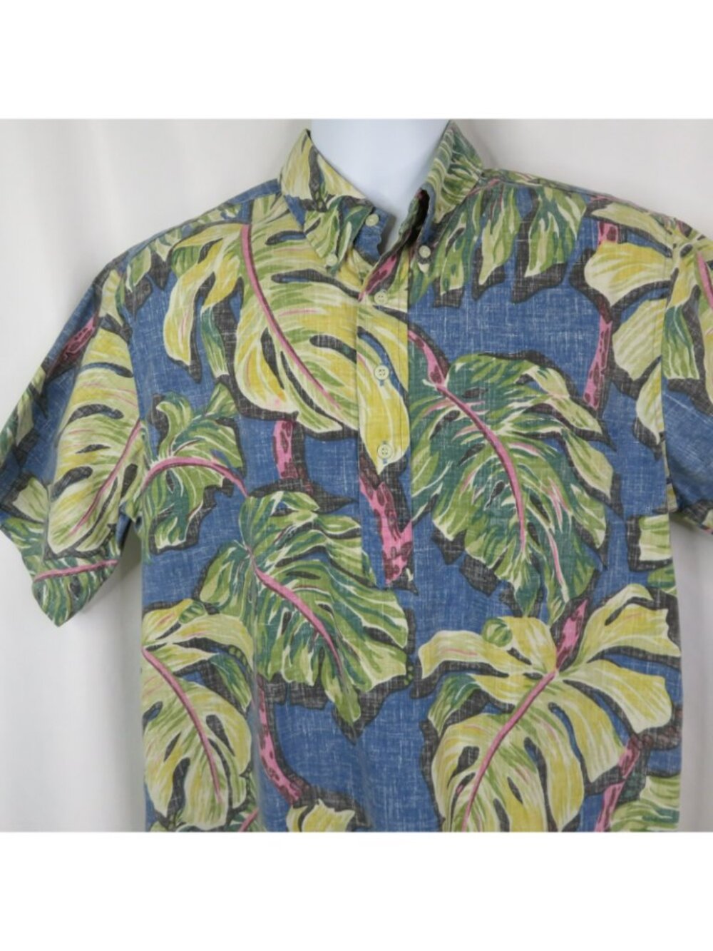 Vintage Reyn Spooner Hawaiian Aloha Shirt Mens L ? Placket Reverse Print Cotton - Picture 2 of 10